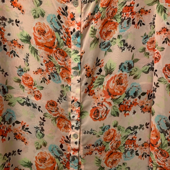 NWOT torrid high/low sleeveless button-down tank - Picture 4 of 6